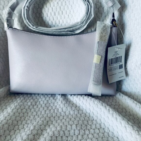 NWT Kate Spade Sadie Crossbody Saffiano Leather Pastel Lavender Purple $259 - Picture 5 of 6
